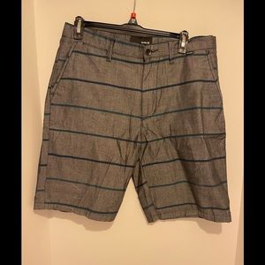 Hurley, Men’s Phantom Lightweight Preppy Classic Shorts, Size 31, Gray/blue